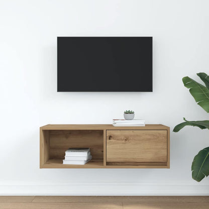 TV Cabinet Artisan Oak 80x31x25.5 cm Engineered Wood