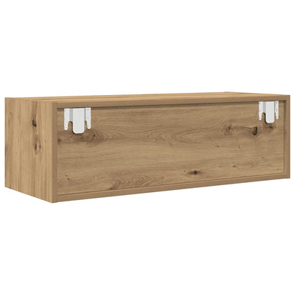 TV Cabinet Artisan Oak 80x31x25.5 cm Engineered Wood