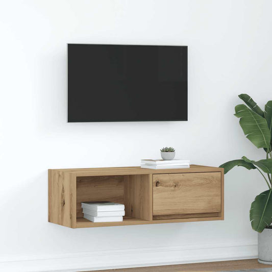 TV Cabinet Artisan Oak 80x31x25.5 cm Engineered Wood