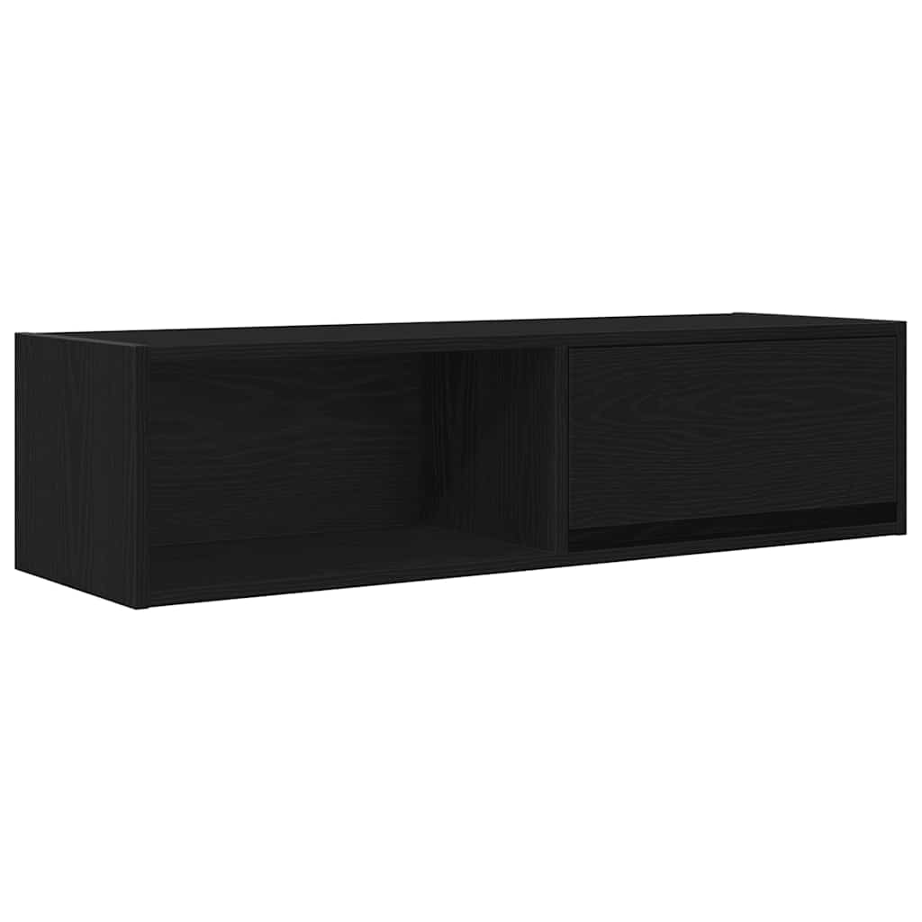 TV Cabinets 2 pcs Black Oak 100x31x25.5 cm Engineered Wood