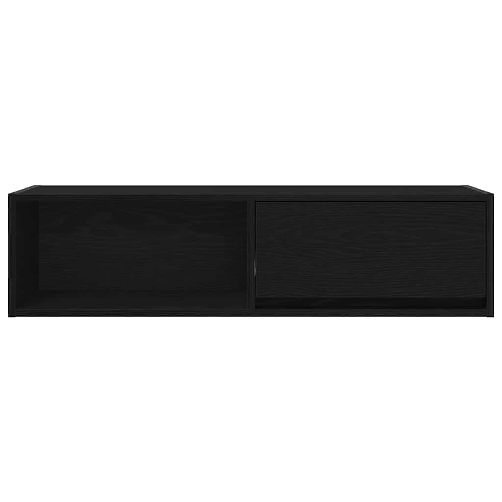 TV Cabinets 2 pcs Black Oak 100x31x25.5 cm Engineered Wood