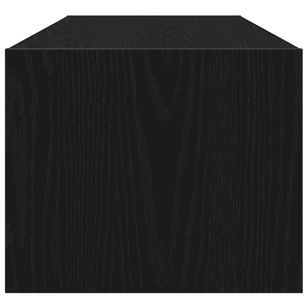 TV Cabinets 2 pcs Black Oak 100x31x25.5 cm Engineered Wood