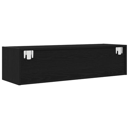 TV Cabinets 2 pcs Black Oak 100x31x25.5 cm Engineered Wood