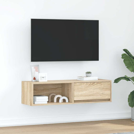 TV Cabinet Sonoma Oak 100x31x25.5 cm Engineered Wood