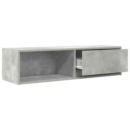 TV Cabinet Concrete Grey 100x31x25.5 cm Engineered Wood