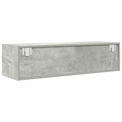 TV Cabinet Concrete Grey 100x31x25.5 cm Engineered Wood