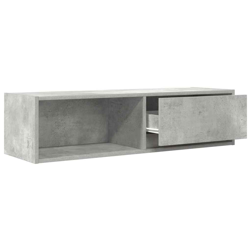 TV Cabinets 2 pcs Concrete Grey 100x31x25.5 cm Engineered Wood
