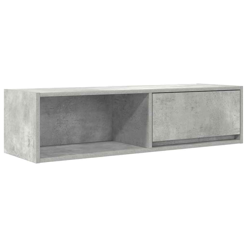 TV Cabinets 2 pcs Concrete Grey 100x31x25.5 cm Engineered Wood