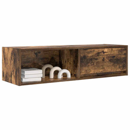 TV Cabinet Smoked Oak 100x31x25.5 cm Engineered Wood