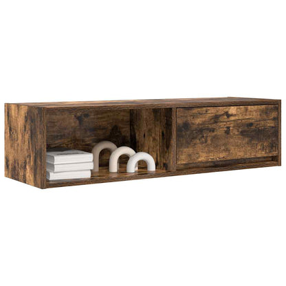 TV Cabinets 2 pcs Smoked Oak 100x31x25.5 cm Engineered Wood