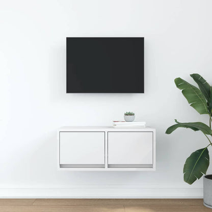 TV Cabinet White 60x31x25.5 cm Engineered Wood