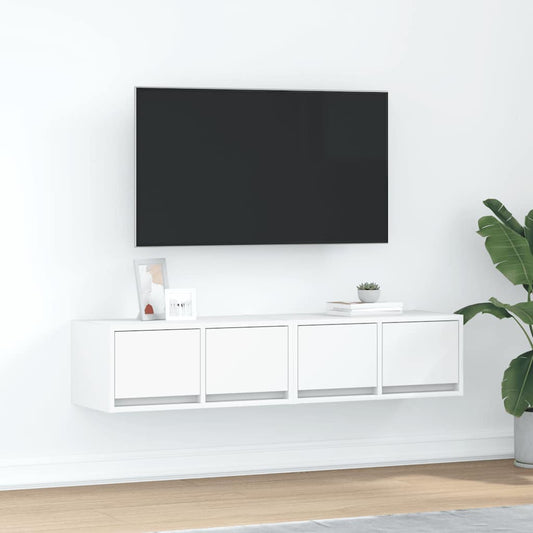 TV Cabinets 2 pcs White 60x31x25.5 cm Engineered Wood