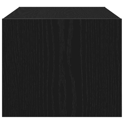 TV Cabinet Black Oak 60x31x25.5 cm Engineered Wood