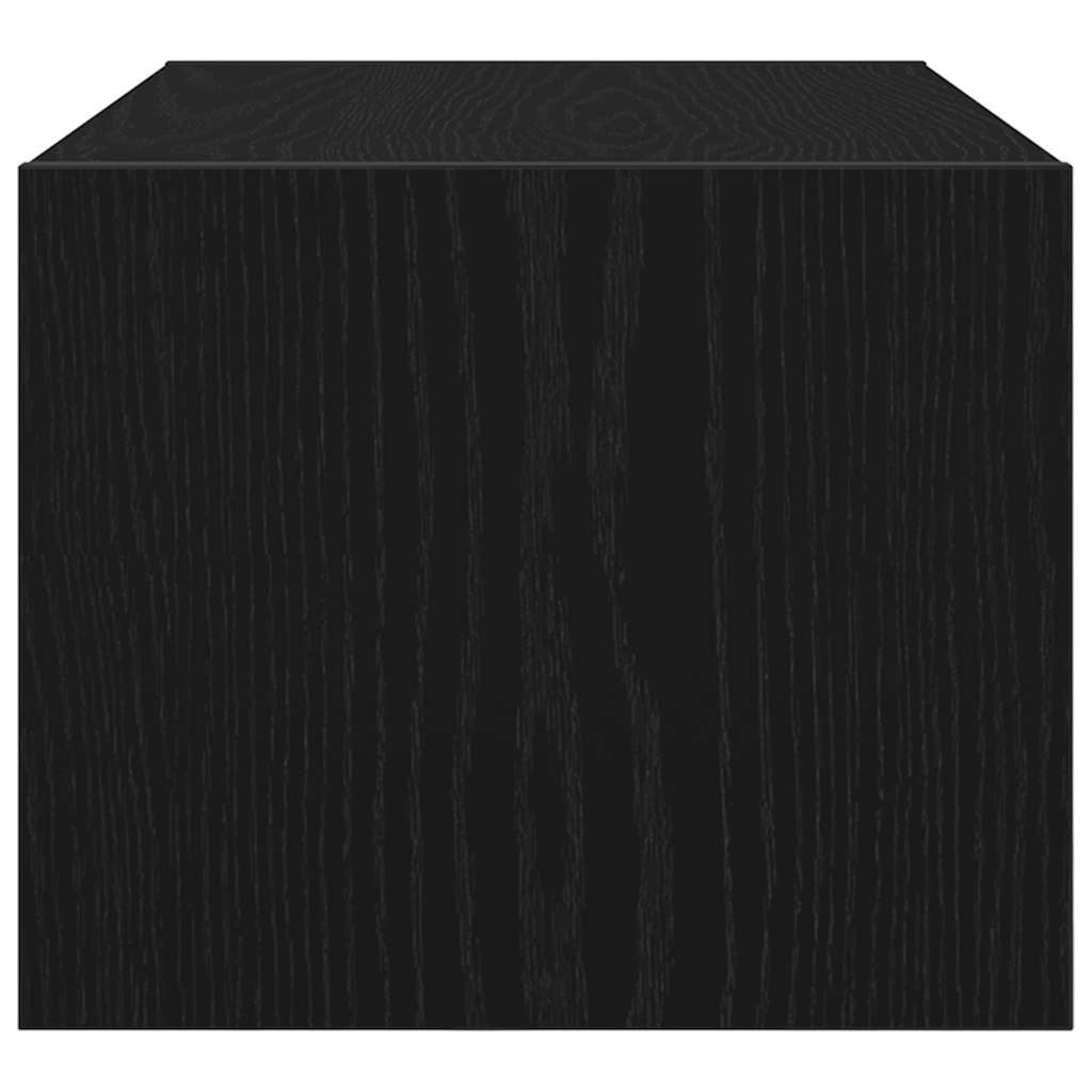 TV Cabinets 2 pcs Black Oak 60x31x25.5 cm Engineered Wood