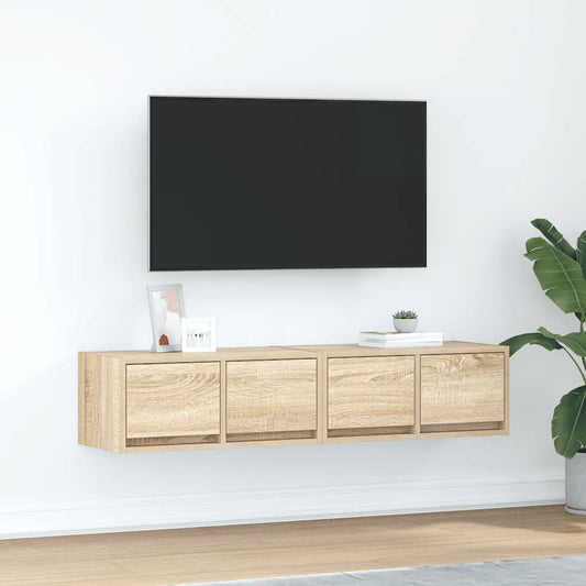 TV Cabinets 2 pcs Sonoma Oak 60x31x25.5 cm Engineered Wood