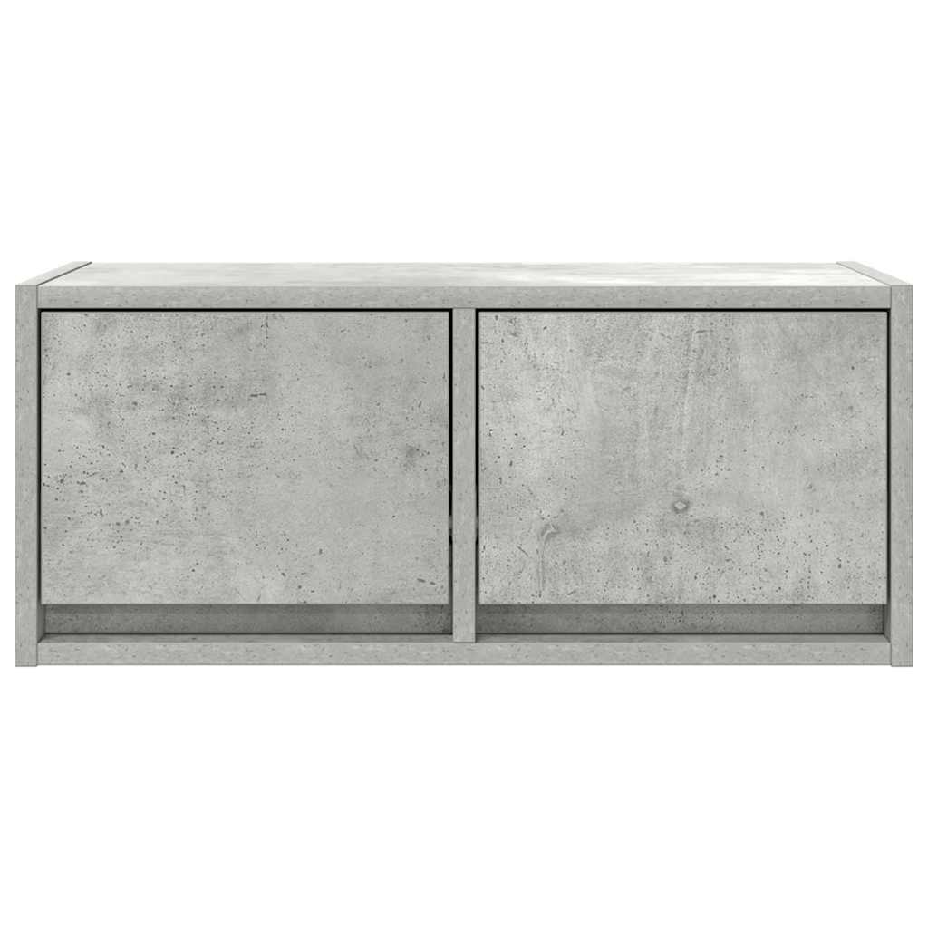 TV Cabinet Concrete Grey 60x31x25.5 cm Engineered Wood