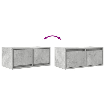 TV Cabinet Concrete Grey 60x31x25.5 cm Engineered Wood
