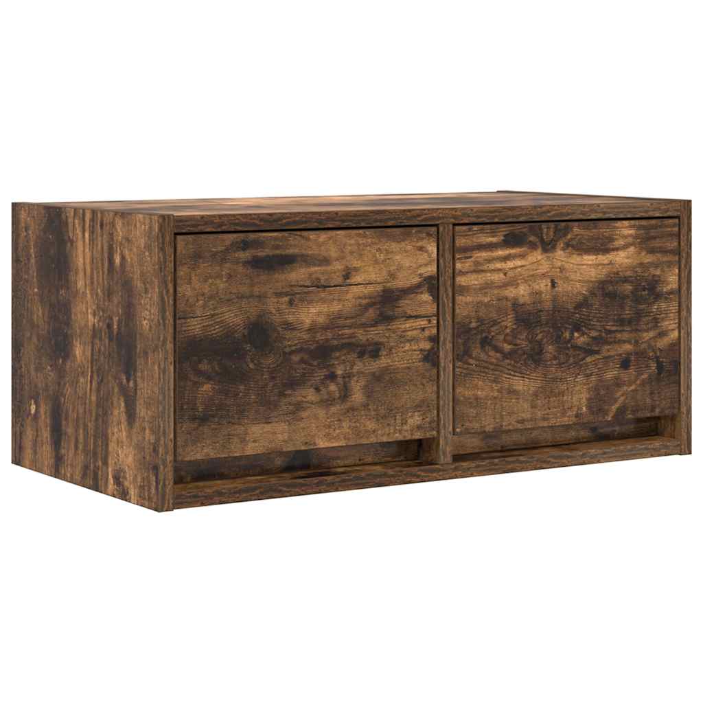 TV Cabinet Smoked Oak 60x31x25.5 cm Engineered Wood