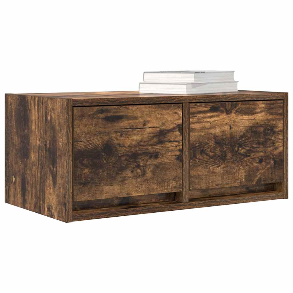 TV Cabinets 2 pcs Smoked Oak 60x31x25.5 cm Engineered Wood