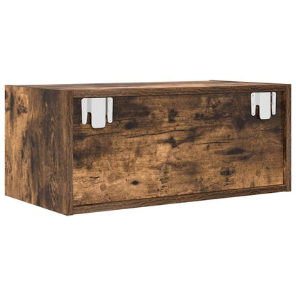 TV Cabinets 2 pcs Smoked Oak 60x31x25.5 cm Engineered Wood