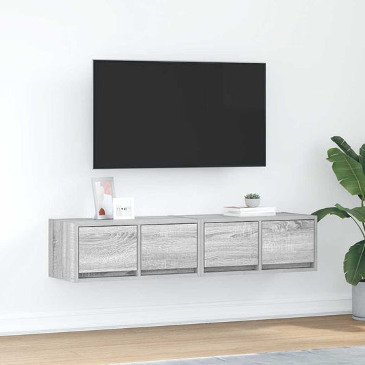TV Cabinets 2 pcs Grey Sonoma 60x31x25.5 cm Engineered Wood