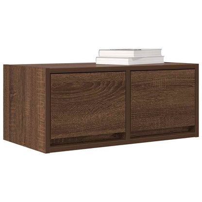 TV Cabinets 2 pcs Brown Oak 60x31x25.5 cm Engineered Wood
