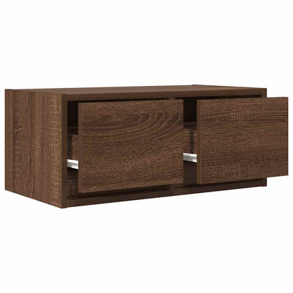 TV Cabinets 2 pcs Brown Oak 60x31x25.5 cm Engineered Wood