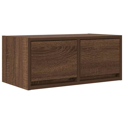 TV Cabinets 2 pcs Brown Oak 60x31x25.5 cm Engineered Wood