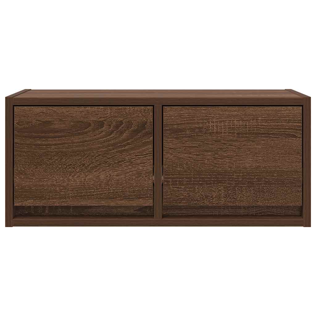 TV Cabinets 2 pcs Brown Oak 60x31x25.5 cm Engineered Wood