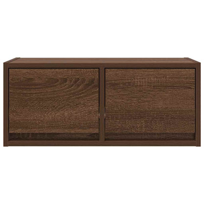 TV Cabinets 2 pcs Brown Oak 60x31x25.5 cm Engineered Wood