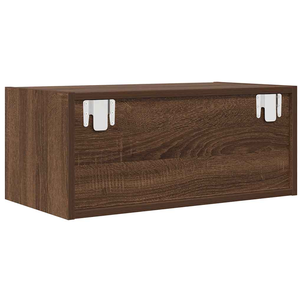 TV Cabinets 2 pcs Brown Oak 60x31x25.5 cm Engineered Wood