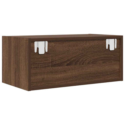 TV Cabinets 2 pcs Brown Oak 60x31x25.5 cm Engineered Wood
