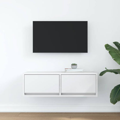 TV Cabinet White 80x31x25.5 cm Engineered Wood