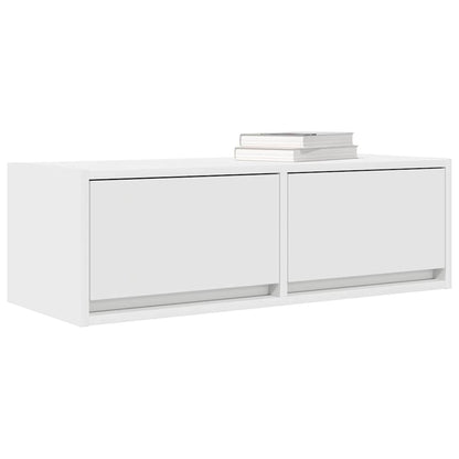 TV Cabinet White 80x31x25.5 cm Engineered Wood
