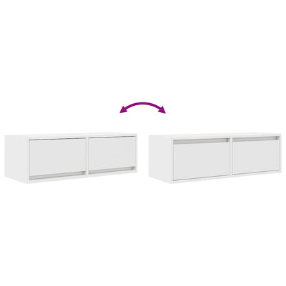TV Cabinet White 80x31x25.5 cm Engineered Wood
