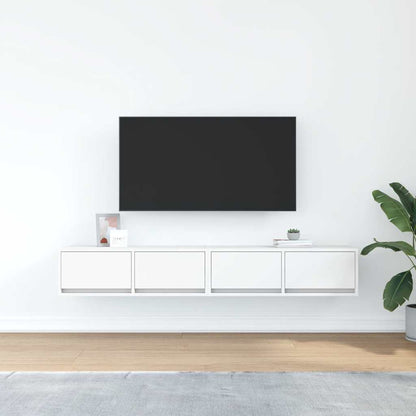 TV Cabinets 2 pcs White 80x31x25.5 cm Engineered Wood