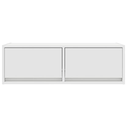 TV Cabinets 2 pcs White 80x31x25.5 cm Engineered Wood