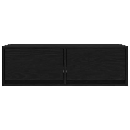 TV Cabinets 2 pcs Black Oak 80x31x25.5 cm Engineered Wood