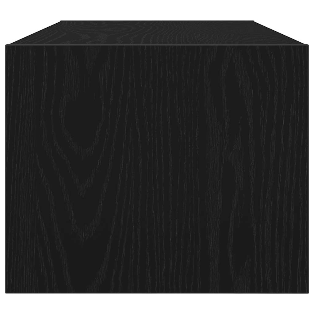 TV Cabinets 2 pcs Black Oak 80x31x25.5 cm Engineered Wood