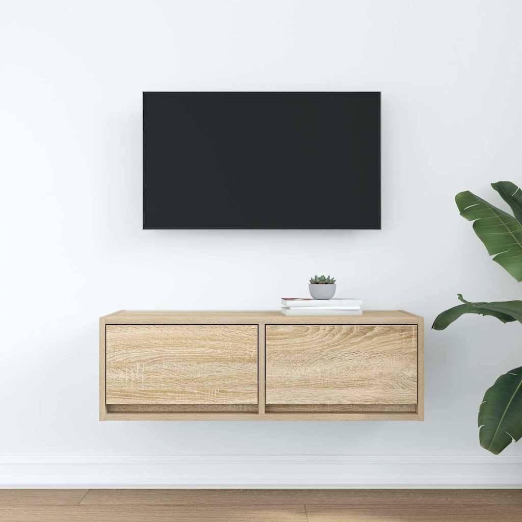 TV Cabinet Sonoma Oak 80x31x25.5 cm Engineered Wood