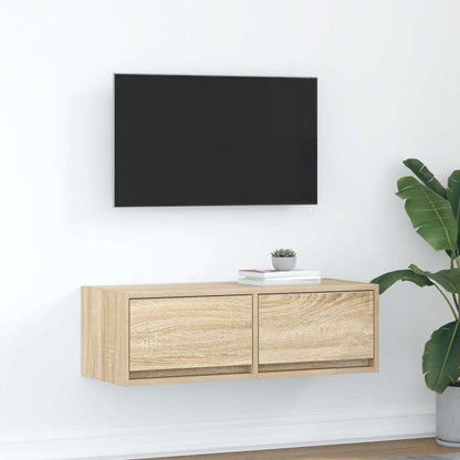 TV Cabinet Sonoma Oak 80x31x25.5 cm Engineered Wood