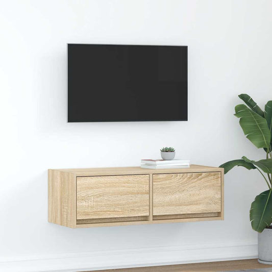 TV Cabinet Sonoma Oak 80x31x25.5 cm Engineered Wood