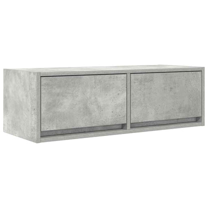 TV Cabinet Concrete Grey 80x31x25.5 cm Engineered Wood