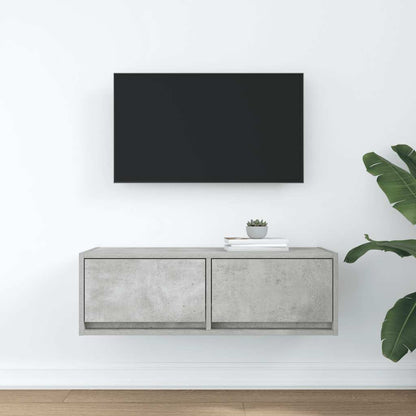 TV Cabinet Concrete Grey 80x31x25.5 cm Engineered Wood