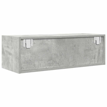 TV Cabinet Concrete Grey 80x31x25.5 cm Engineered Wood