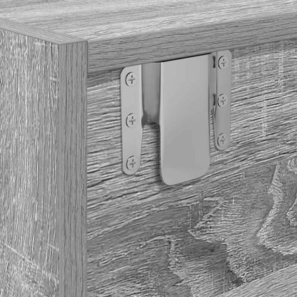 TV Cabinet Grey Sonoma 80x31x25.5 cm Engineered Wood