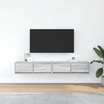 TV Cabinets 2 pcs Grey Sonoma 80x31x25.5 cm Engineered Wood