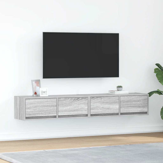 TV Cabinets 2 pcs Grey Sonoma 80x31x25.5 cm Engineered Wood