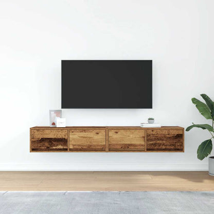 TV Cabinets 2 pcs Old Wood 80x31x25.5 cm Engineered Wood