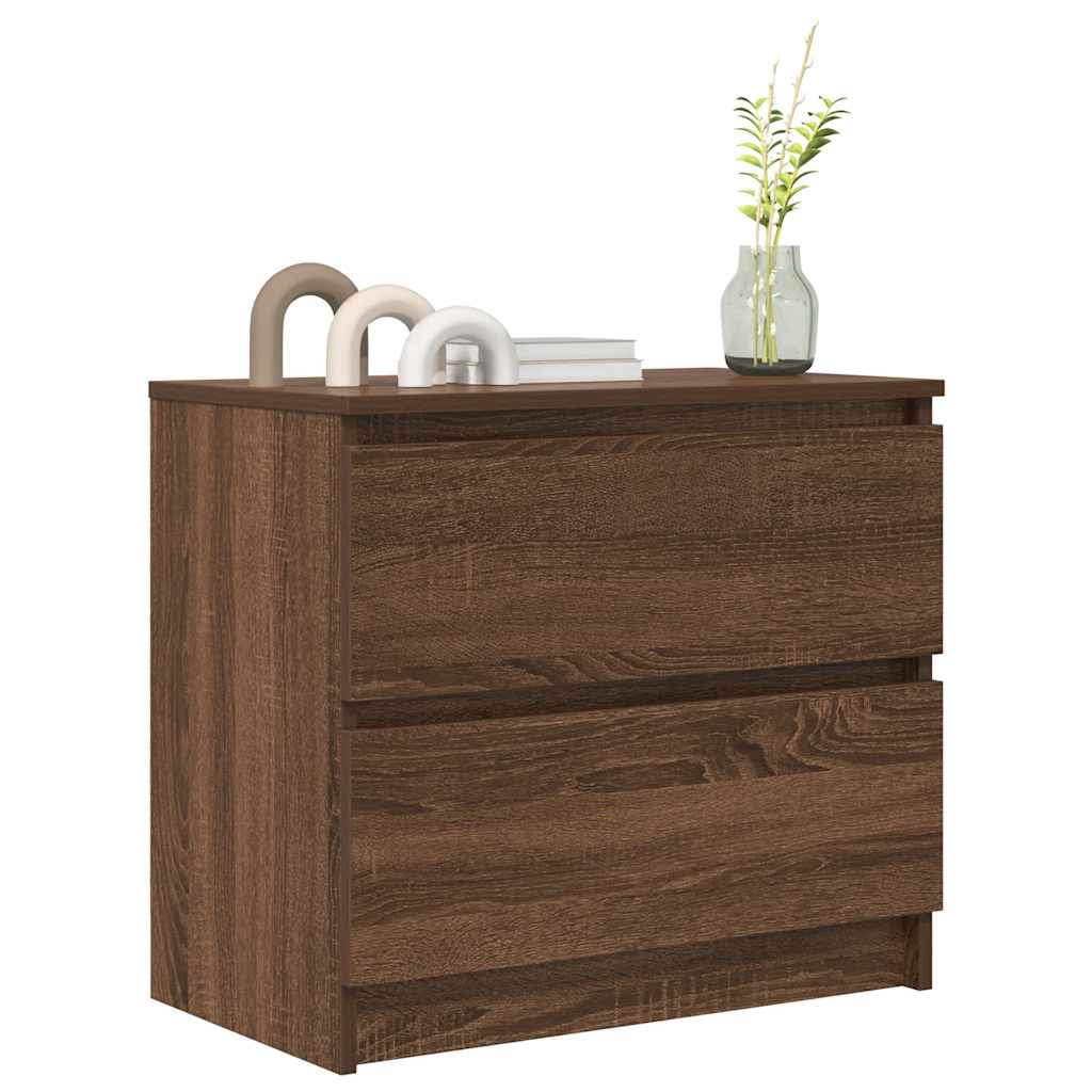 TV Cabinet Brown Oak 60x35x54 cm Engineered Wood